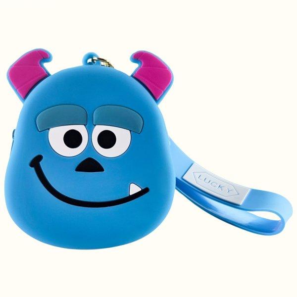 Sulley mini zárható táska kulcstartó, kék