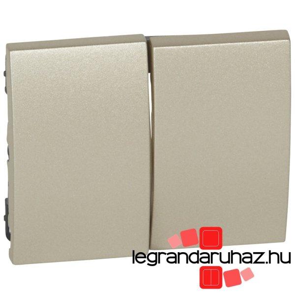 Legrand Galea Life kettős billentyű titánium, Legrand 771412