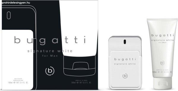 Bugatti Signature White - EDT 100 ml + tusfürdő 200 ml