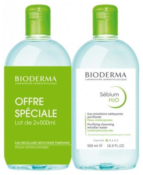 Bioderma Micellás víz ajándékszett zsíros és
vegyes bőrre Sebium H2O Duo