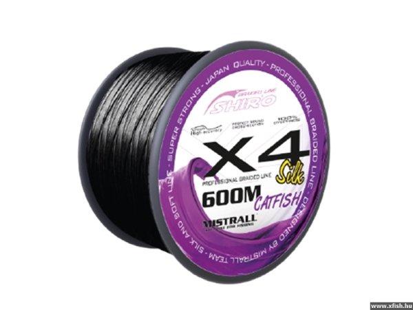 Mistrall Shiro Silk Braided Line X4 Harcsázó Fonott Zsinór Fekete 600m 0,40mm
48,2Kg