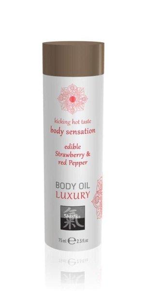  Luxury body oil edible  - Strawberry & Red Pepper 75ml 