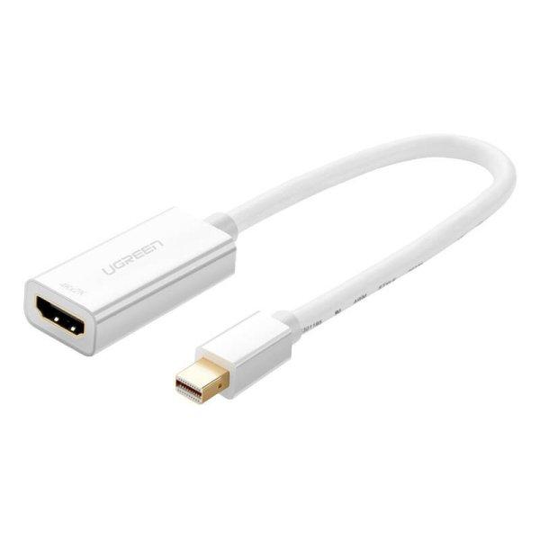 Mini DisplayPort-HDMI adapter/kábel Ugreen MD112, 1080p, 20 cm (fehér).