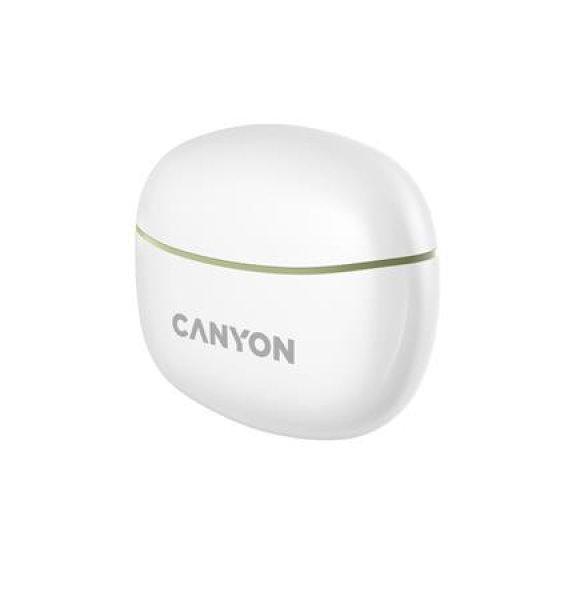 Fülhallgató, TWS vezeték nélküli, Bluetooth 5.3, CANYON "TWS-5",
zöld