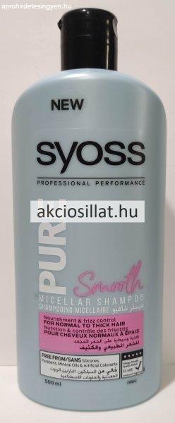 Syoss Pure Smooth Tápláló Micellás Sampon 500ml