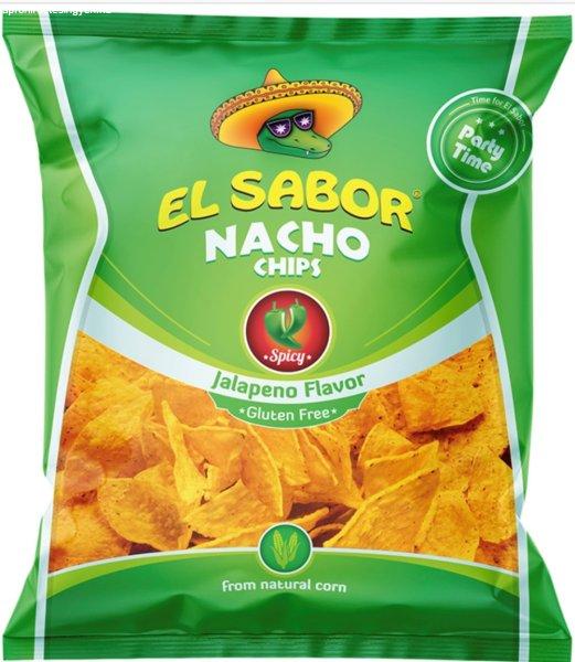 El sabor big nacho chips gluténmentes jalapeno 225 g