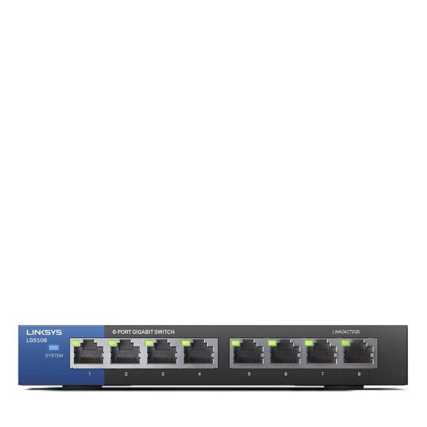 Linksys LGS108 8-Port Business Desktop Gigabit Switch