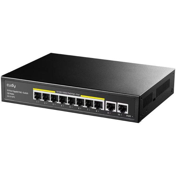 Cudy GS1010PE 10-Port Gigabit PoE+ Switch Black