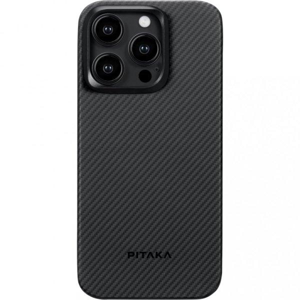 Pitaka MagEZ Case 4 Black / Grey Twill 600D Apple iPhone 15 Pro készülékhez -
MagSafe rögzítéssel