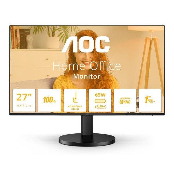 AOC IPS monitor 27" Q27B3CF2 2560x1440, 16:9, 350cd/m2, 4ms,
HDMI/2xUSB/USB-C, hangszóró, 100Hz, áll. mag.