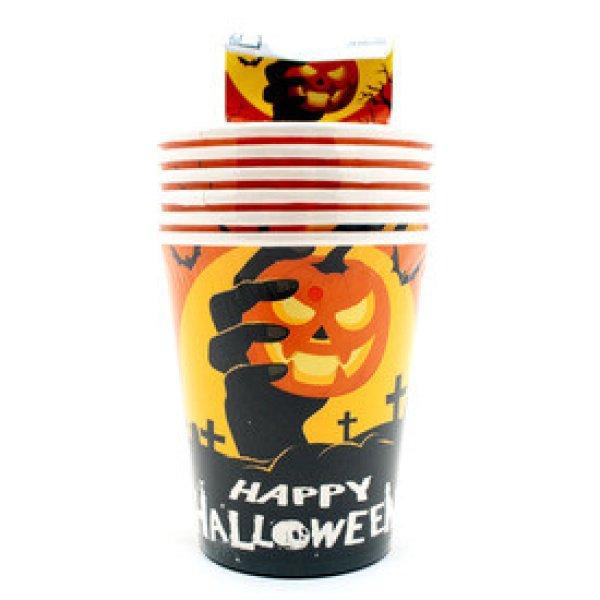 Halloween papírpohár 6db 250ml