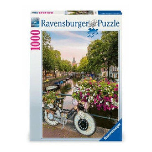 Puzzle 1000 db - Bicikli Amszterdamban