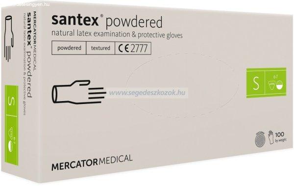 MERCATOR santex powdered (textured) rugalmas latex púderezett orvosi kesztyű S
100db (Előrendelhető)