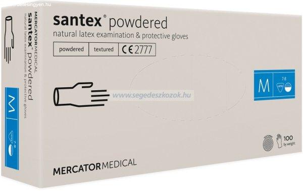 MERCATOR santex powdered (textured) rugalmas latex púderezett orvosi kesztyű M
100db (Előrendelhető)