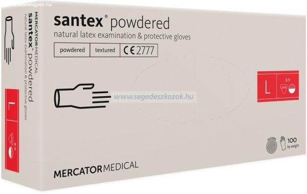 MERCATOR santex powdered (textured) rugalmas latex púderezett orvosi kesztyű L
100db (Előrendelhető)