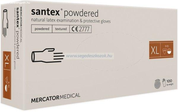 MERCATOR santex powdered (textured) rugalmas latex púderezett orvosi kesztyű
XL 100db (Előrendelhető)