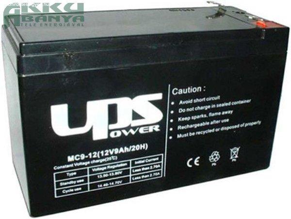 UPS POWER 12V 9Ah F2 akkumulátor MC9-12