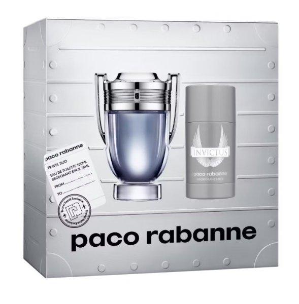 Rabanne Invictus - EDT 100 ml + szilárd dezodor 75 ml