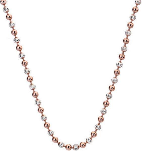 Hot Diamonds Ezüst lánc Emozioni Silver and Rose Gold Bead 45 CH019