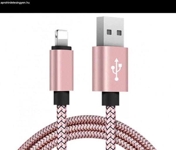 Extra strapabíró 1 méteres Lightning Iphone gyorstöltő és USB adatkábel