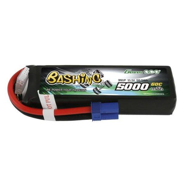 LiPo Gens Ace Bashing 5000mAh 11.1V 3S1P 60C EC5 akkumulátor