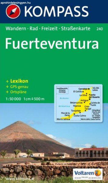 WK 240 - Fuerteventura turistatérkép - KOMPASS