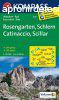WK 628 - Rosengarten / Catinaccio - Schlern turistatrkp - 