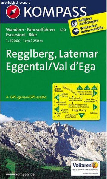 WK 630 - Regglberg-Latemar-Eggental / Val d'Ega turistatérkép - KOMPASS