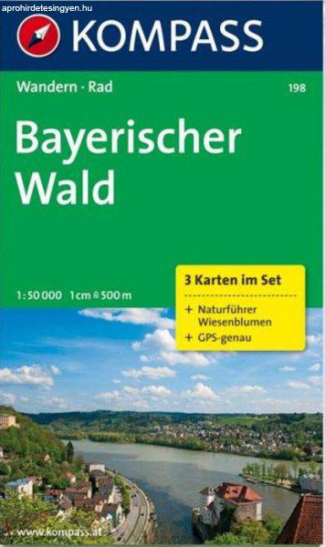 WK 198 - Bayerischer Wald 3 részes turistatérkép - KOMPASS