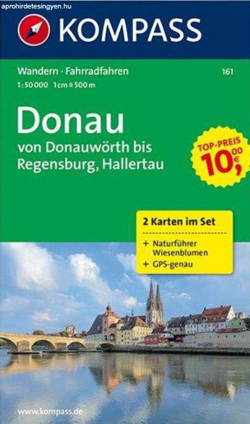 WK 161 - Donau - von Donauwörth bis Regensburg 2 részes turistatérkép -
KOMPASS