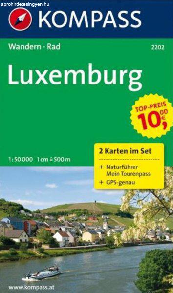 WK 2202 - Luxenburg 2 részes turistatérkép - KOMPASS