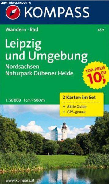 WK 459 - Leipzig und Umgebung 2 részes turistatérkép - KOMPASS