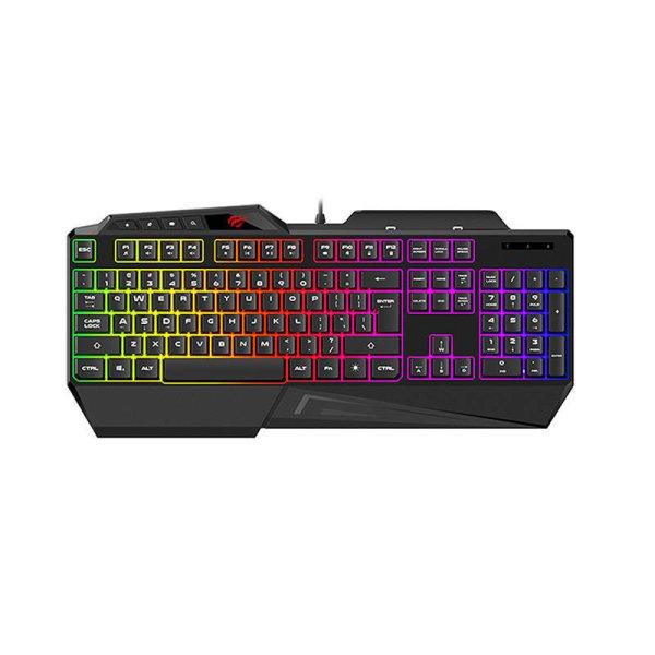 Havit GAMENOTE KB488L Membrános gamer billentyűzet RGB