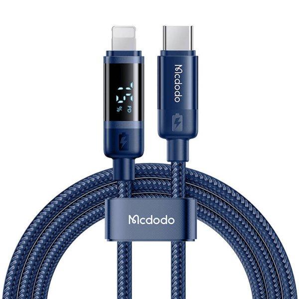 USB-C és Lightning Mcdodo kábel CA-5211, 36 W, 1,2 m (kék).