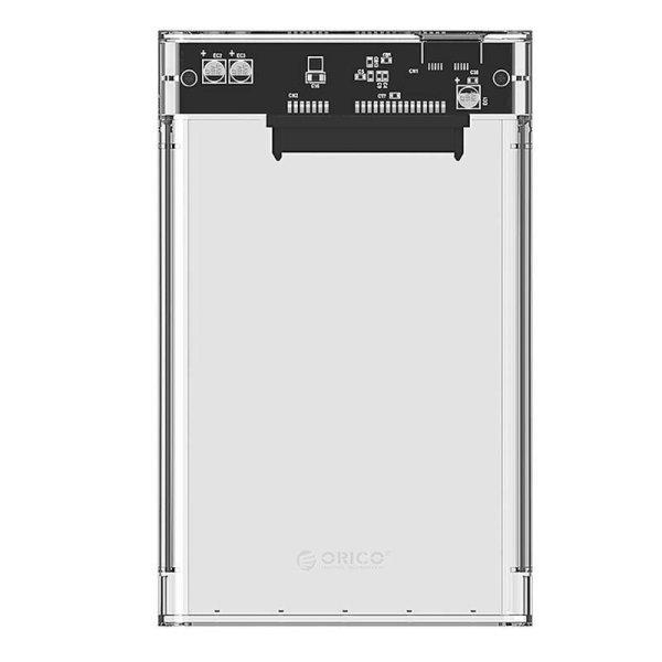 Orico 2139 2,5" HDD/SSD meghajtóház, 5 Gbps, USB-A - USB Micro-B (tiszta)