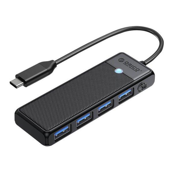 Orico USB A3.0x4 4 az 1-ben hub adapter (fekete)