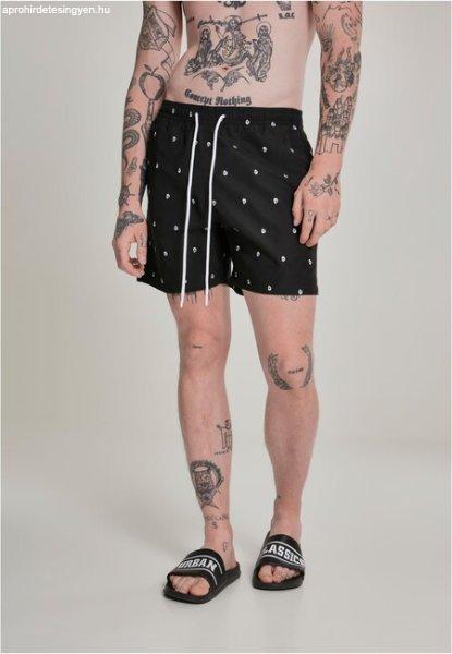 Urban Classics Embroidery Swim Shorts anchor/bottlegreen/white