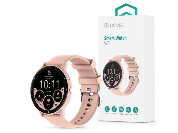 Devia WT1 Smart Watch okosóra - rózsaszín