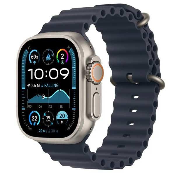 Apple Watch Ultra 2 GPS + Cellular 49mm Natural Titanium Case with Navy Ocean
Band