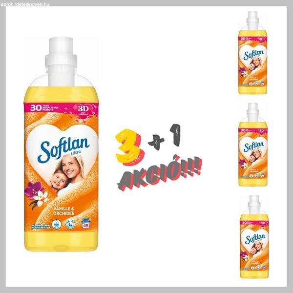 SOFTLAN Ultra vanlia öblítő 1 liter 45 mosás 3+1 Akció! ZT-8998610A