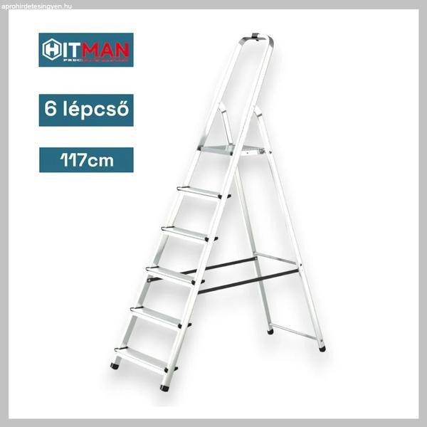 Hitman  Egyoldalas Aluminium Létra, 117 cm Magas, 6 Lépcsőfokos, 125 kg
HT-NIL-6484