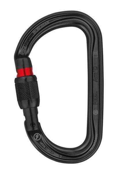 Petzl AMD SCREW LOCK karabiner csavarzárral - fekete