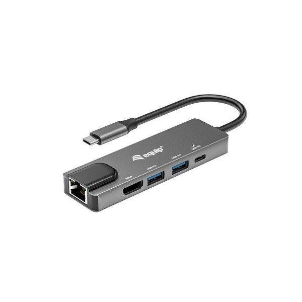 Equip Notebook Dokkoló - 133489 (Bemenet: USB-C, Kimenet: USB-C PD:100W/HDMI/2x
USB3.2 Gen1)