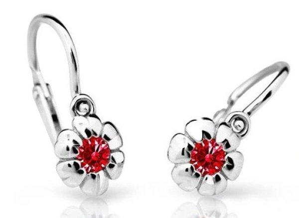 Cutie Jewellery Fehér arany gyermek fülbevaló C2151-10-X-2 piros