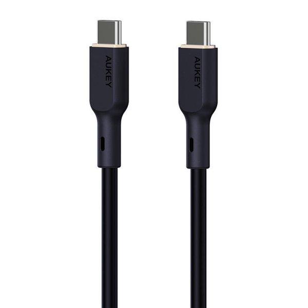 Aukey CB-SCC142 USB-C-USB-C kábel, 140 W, 1,8 m (fekete).