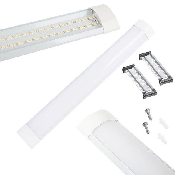 LED felületszerelt lámpa 60cm 18w, hideg fény