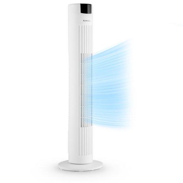 Klarstein Skyscraper 2G, 40W, torony ventilátor érintővezérléssel,
aromaolaj, távirányító, fehér