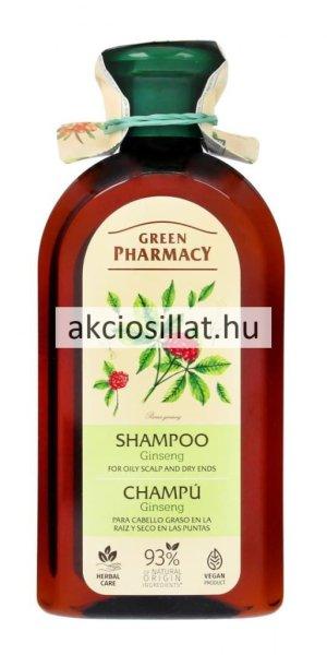 Green Pharmacy sampon zsíros fejbőrre és száraz hajvégekre ginseng
kivonattal 350ml