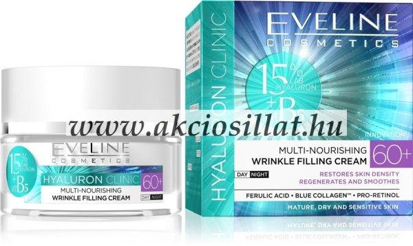 Eveline Hyaluron Clinic 60+ Ráncfeltöltő nappali-éjszakai arckrém 50ml