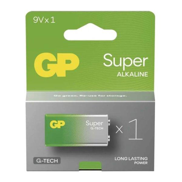 GP G-TECH SUPER ALKÁLI ELEM 9V BL/1 B01511